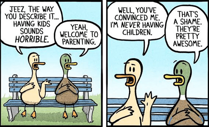Illustratie bij: Het vaderschap in 11 komische striptekeningen