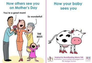 Haha! Grappige cartoons over de struggles van borstvoeding