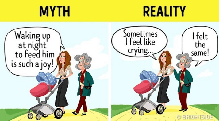 Illustraties: 9 mythes over het moederschap die je direct moet vergeten