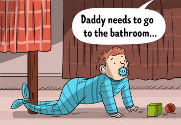 14 illustraties die perfect samenvatten wat het vaderschap inhoudt