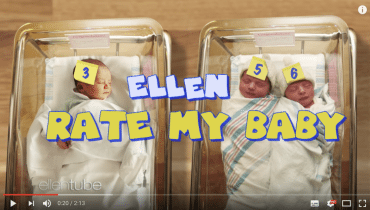 Haha! Ellen Degeneres becijfert de baby's van haar collega's