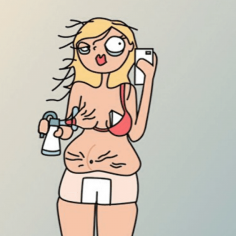 Illustratie bij: Hilarische cartoons over hoe je leven er ná de bevalling uit ziet!
