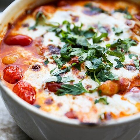 Illustratie bij: Gnocchi met tomaat en romige mozzarella: heel erg lekker!