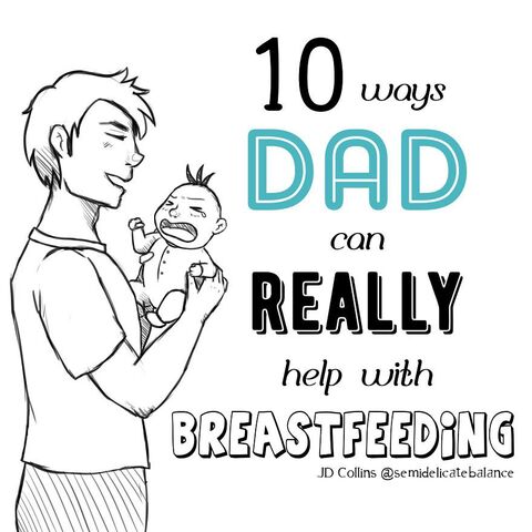 Illustratie bij: Zelfs als je borstvoeding geeft mogen die mannen best een béétje hun handen laten wapperen!