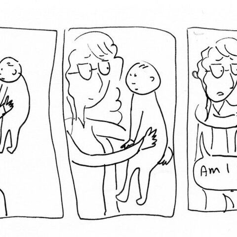 Illustratie bij: We kwamen weer heerlijke tekeningen tegen over het leven met een baby