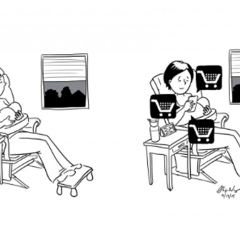 Illustratie bij: Het kersverse moederschap in 9 goudeerlijke tekeningen