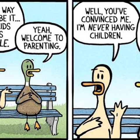 Illustratie bij: Het vaderschap in 11 komische striptekeningen