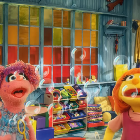Illustratie bij: Autisme in Sesamstraat: muppet Julia versterkt de leukste straat in kinderland