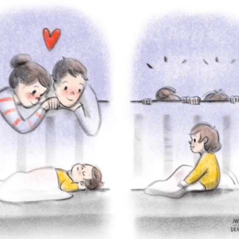 Illustratie bij: 11x Zoete, maar ook zéér herkenbare tekeningen over het ouderschap