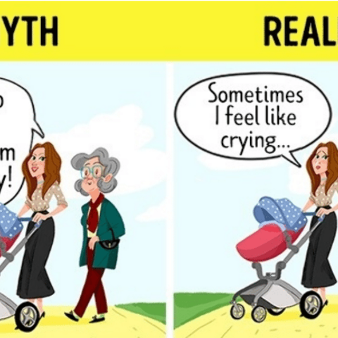 Illustratie bij: 9 mythes over het moederschap die je direct moet vergeten