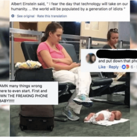 Illustratie bij: Moeder die viraal ging omdat ze op het vliegveld haar baby op de grond legde vertelt haar kant van het verhaal