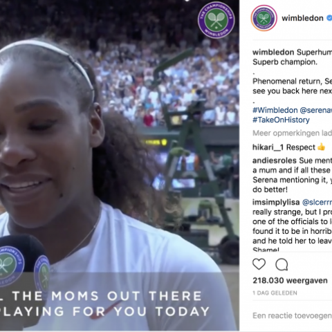 Illustratie bij: Deze ontroerende speech van Serena Williams is voor alle moeders