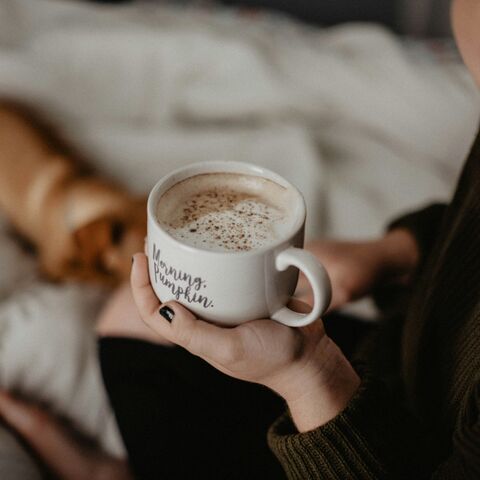 Vrouw met koffie