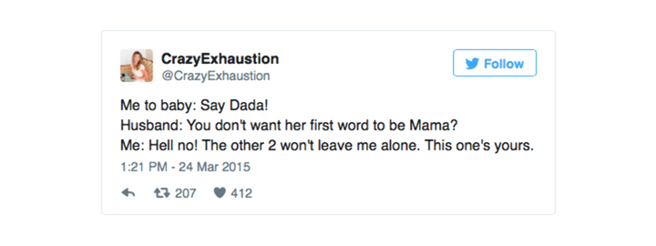 Het moederschap samengevat in 16 hilarische tweets