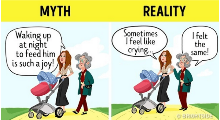 Illustraties: 9 mythes over het moederschap die je direct moet vergeten
