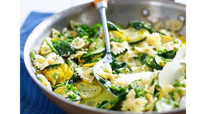 pastasalade, courgette