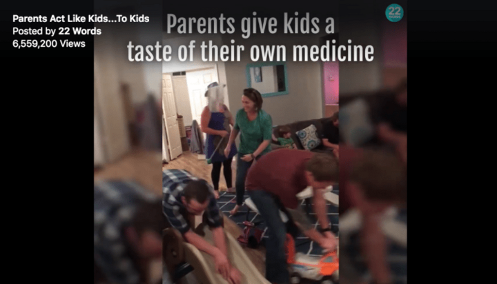 Hahaha, deze ouders geven hun kinderen een koekje van eigen deeg (grappig filmpje!)
