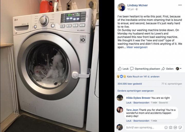 Dit verschrikkelijke verhaal over wasmachines moeten alle ouders even lezen