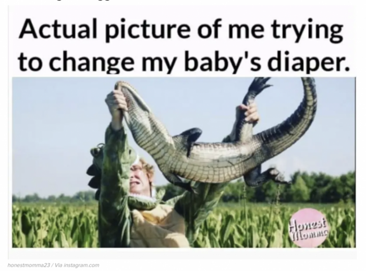 14 hilarische plaatjes voor baby-ouders die er even doorheen zitten