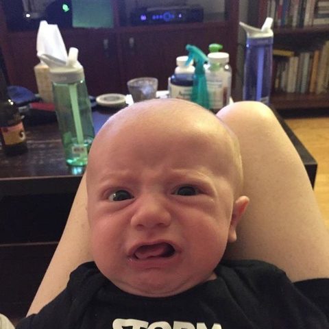 Illustratie bij: Hilarisch en superschattig: de gekke bekken van een baby