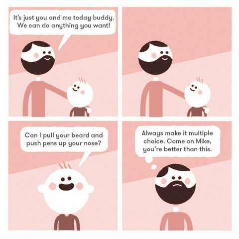 Illustratie bij: Waarom we nooit genoeg krijgen van comics over het ouderschap