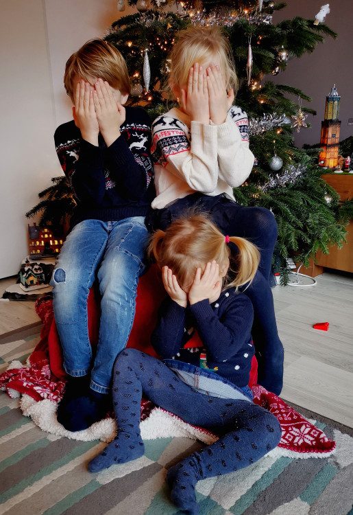 Illustratie bij: 35 Dingen die je denkt als je de jaarlijkse kerstfoto probeert te maken