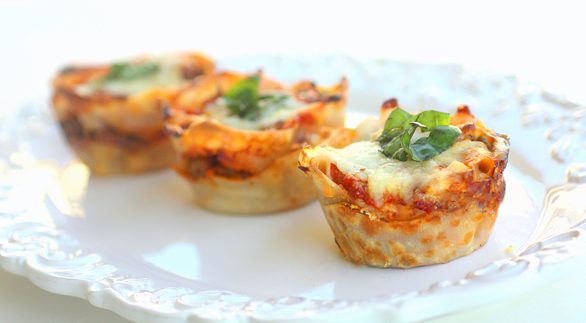 Illustratie bij: Weer eens wat anders: lasagne cupcakes