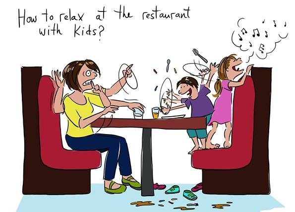 cartoons, moeder, kinderen