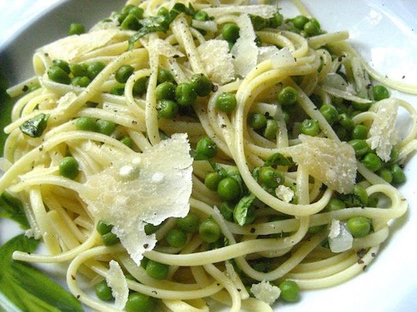 pasta met doperwten
