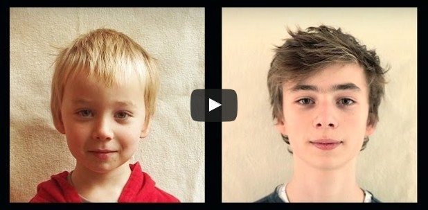 Vader maakt prachtig filmpje: zoon van baby naar tiener in 4 minuten