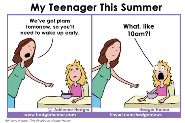 Illustratie bij: 11 strips over het leven met kinderen in de zomervakantie (‘MAAAM, IK VERVEEEEL ME…’)