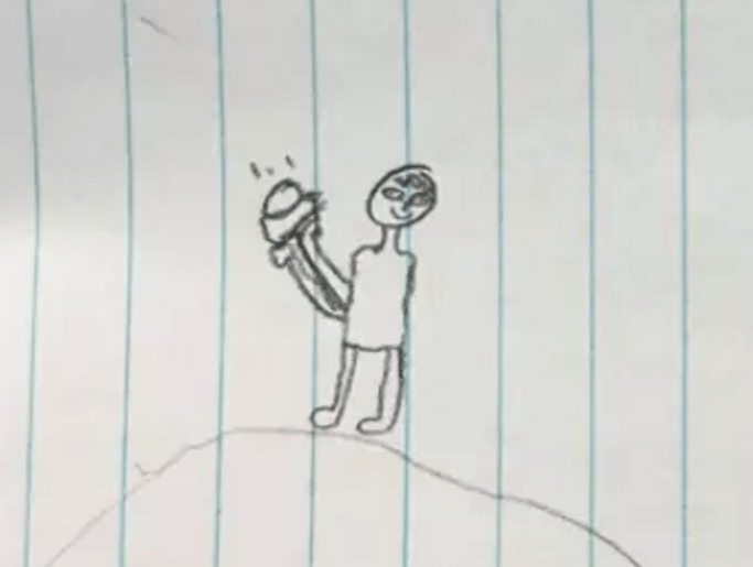 Oeps! Deze kindertekeningen zijn niet voor op de koelkast