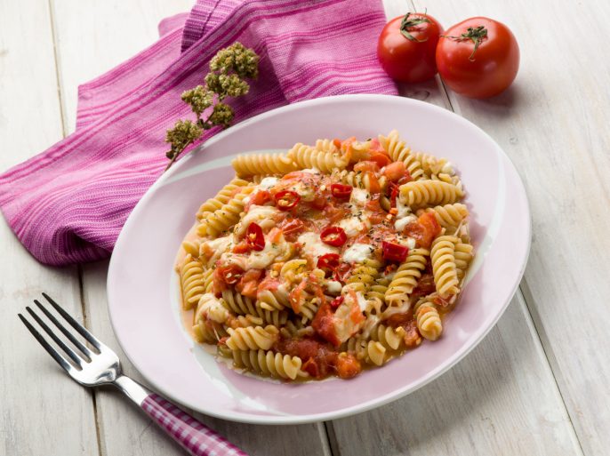 Illustratie bij: Romige Fusilli met cherrytomaten. Maken op eigen risico!