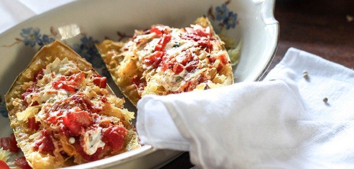 Vegetarisch, gezond en overheerlijk: Spaghettipompoen uit de oven