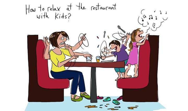 cartoons, moeder, kinderen